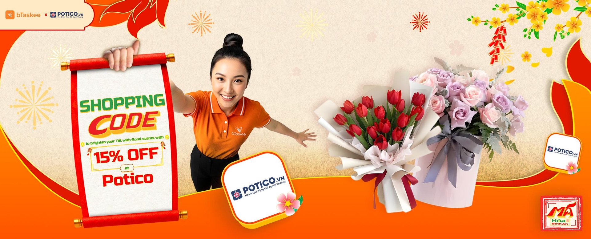 Tết thêm hoa, Xuân thêm rực rỡ cùng "mã" sắm sửa từ Potico ?